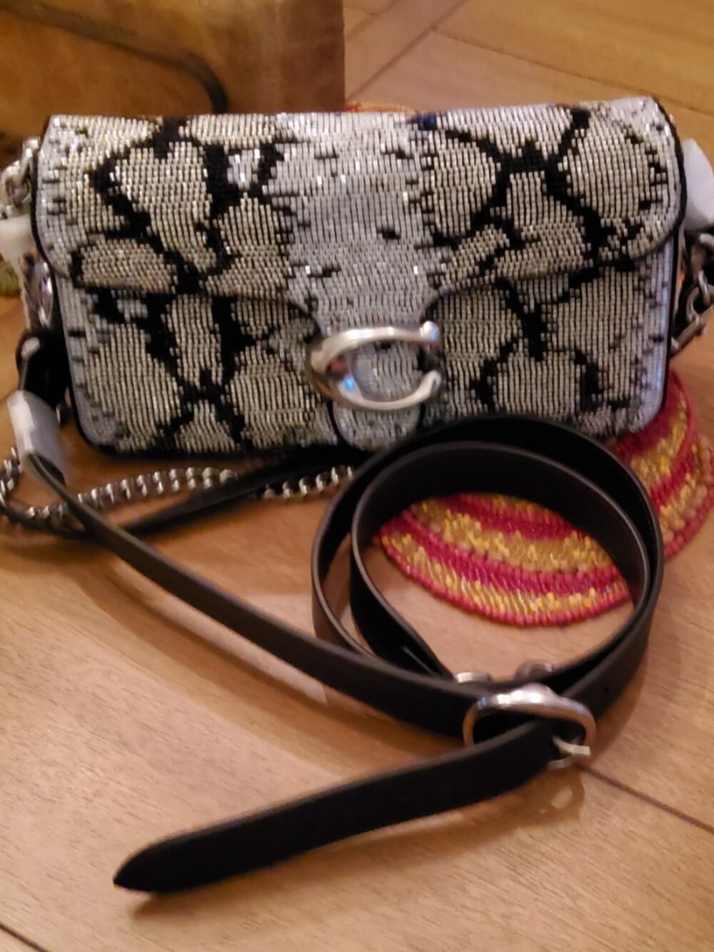 Coach Beaded Snake Tabby 26 CCW88 New with Tags